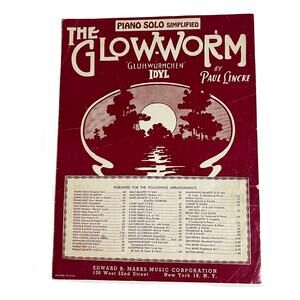 VTG The Glow Worm by Paul Lincke Edward Marks Music Corp Circa 1937